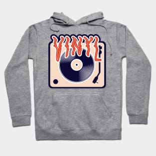 Vinyl Record Retro Old School Turntable Music Lover Hoodie